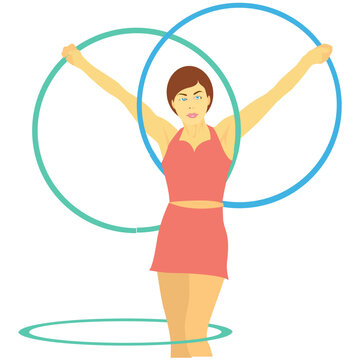 Cyr Wheel Colored Vector Icon