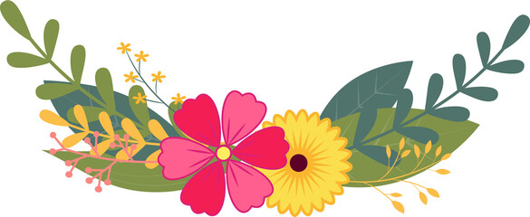 Flower with Leaf for Decoration