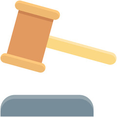 Auction Colored Vector Icon