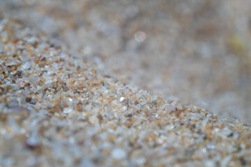 Fototapeta na wymiar Extreme marco of sand grains