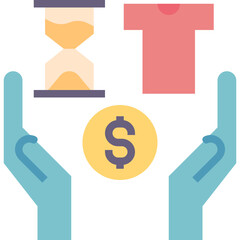 donation modern line style icon