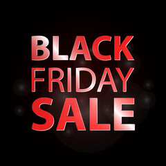 black friday sale with click button and black background