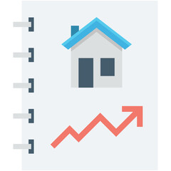 Property Value Colored Vector Icon