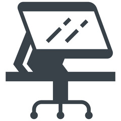 Fototapeta premium computer modern style icon