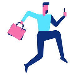 shopping modern line style icon