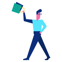 shopping modern line style icon