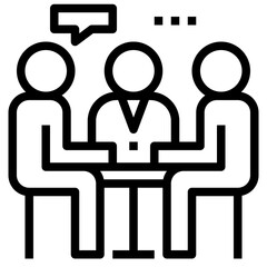 group modern line style icon