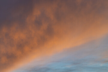 background in the form of the evening sky