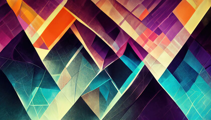 Abstract Polygon Light Futuristic Technology Design Texture Background Illustration