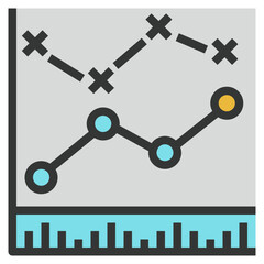 stat modern line style icon