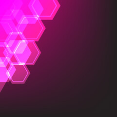 Abstract hexagon background for design works. Background of hexagons. Geometric abstract background with simple hexagonal elements.