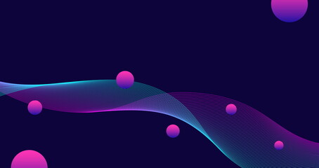 Line Wave Abstract Graphic Background