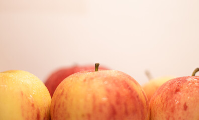 red and yellow apple