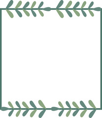 Leaf Square Border Frame