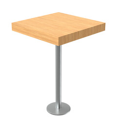 3d rendering illustration of a bar table