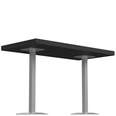 3d rendering illustration of a bar table