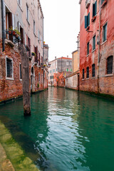 Fototapeta na wymiar Street view from Venice, Italy
