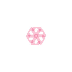Flower minimal vecor logo design
