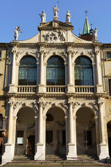 Fototapeta na wymiar Historic buildings of Vicenza, Italy: Piazza dei Signori