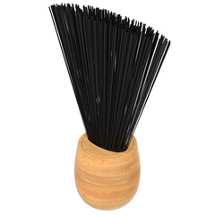 3d rendering illustration of a barber brush