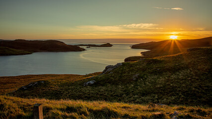 Sunset on Shetland