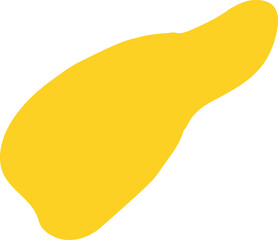 Abstract hand drawn shape, bold abstract brush stroke element, contemporary object