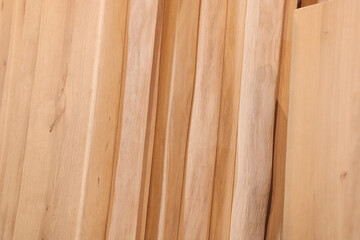 Fototapeta premium placks of wood stacked against each other wood table hardwood