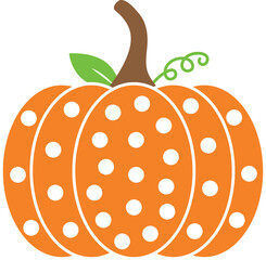 Polka Dot Pumpkin