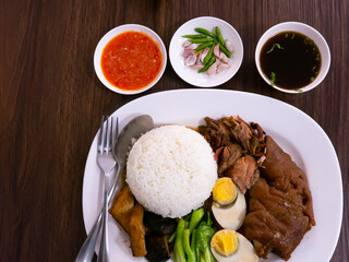 Fast food in a Thai food court