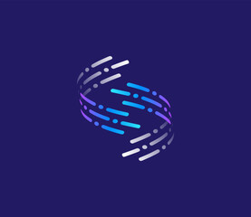 Software Logo - Artificial Intelligence Symbol - Abstract Tech Icon