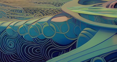 Abstract fractal background