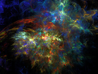 Imaginatory fractal abstract background Image