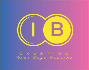 IB two Letter Logo Concept
