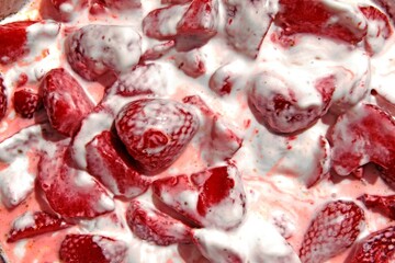 Erdbeeren mit Quark