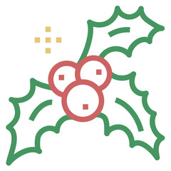 christmas modern line style icon