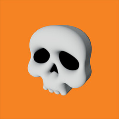 Skull 3d Halloween object