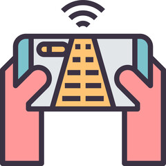 game modern line style icon