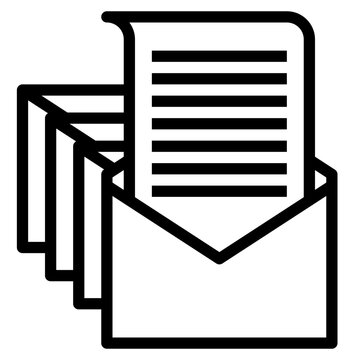 Email Modern Line Style Icon