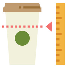 coffee modern line style icon