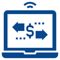 banking modern line style icon