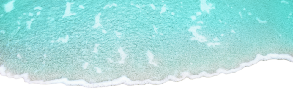 Soft sea wave of bright blue color