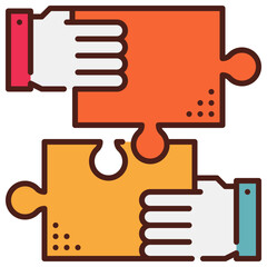 collaboration modern line style icon