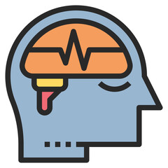 epilepsy modern line style icon