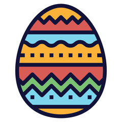 easter modern line style icon