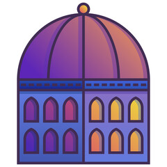 building modern line style icon