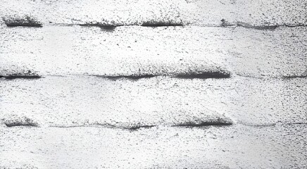 Vintage Black wash brick wall texture for design. Panoramic background for your text or image.