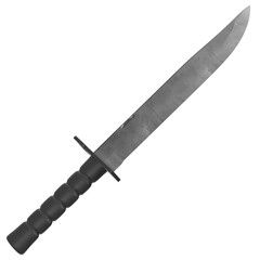 3d rendering illustration of a bayonet