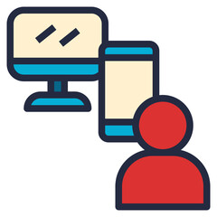 end modern line style icon