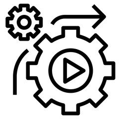 automation modern line style icon