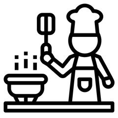 cooking modern line style icon